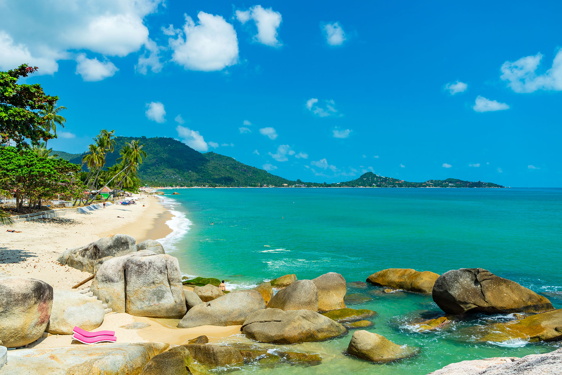Lamai neighborhood in Koh Samui